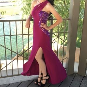 Purple Prom/Homecoming/Evening Gown - ONE OF A KIND